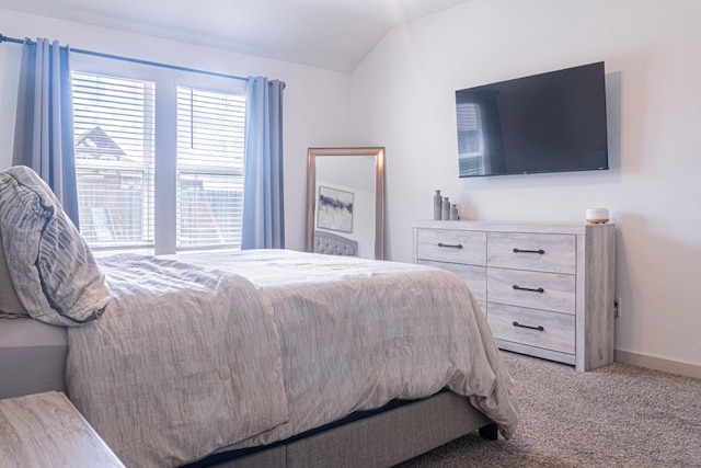 8227 Precious Passing Way, Rosharon, TX 77583 - carpeted bedroom featuring vaulted ceiling and baseboards