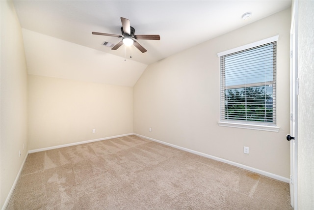 19503 S Coral Honeysuckle Loop, Cypress, TX 77433 - additional living space featuring carpet, ceiling fan, and lofted ceiling
