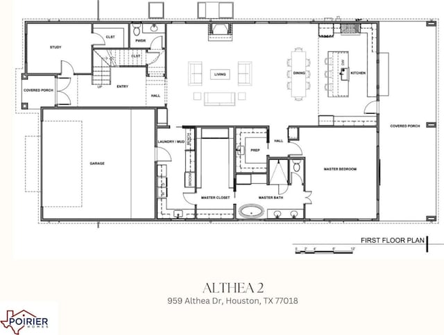959 Althea Dr, Houston, TX 77018 - view of home floor plan
