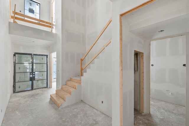 959 Althea Dr, Houston, TX 77018 - stairway with a high ceiling