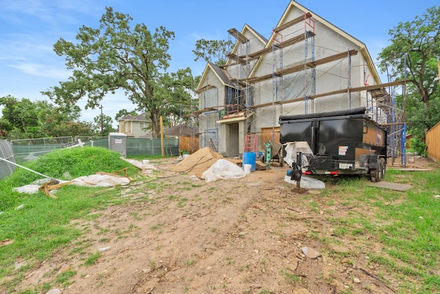 959 Althea Dr, Houston, TX 77018 - back of property with an outdoor structure