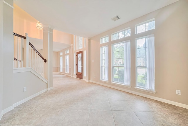 1814 Ferndale Lake Ct, Richmond, TX 77406 - entrance foyer featuring stairs and light tile patterned floors