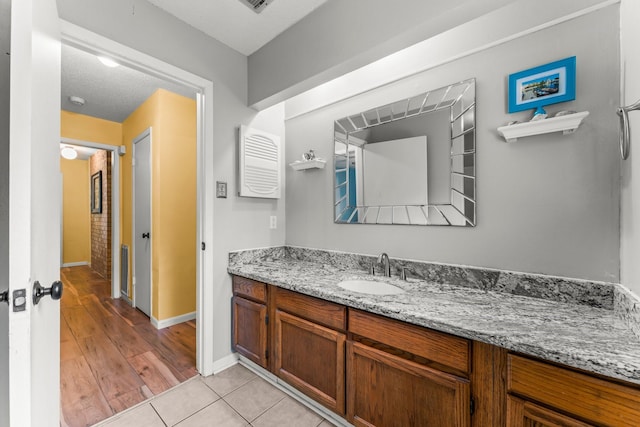 6103 Sunnygate Dr, Spring, TX 77373 - bathroom with vanity and tile patterned flooring