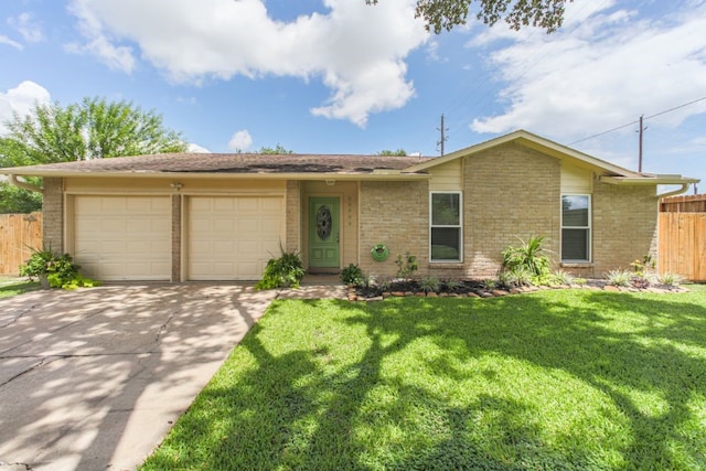 22002 Silver Lode Dr, Katy, TX 77450 - view of front of home with concrete driveway, an attached garage, and brick siding