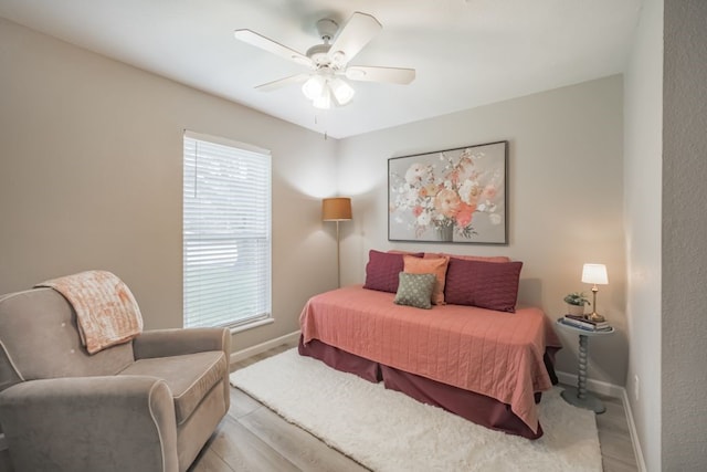22002 Silver Lode Dr, Katy, TX 77450 - bedroom featuring wood finished floors and ceiling fan