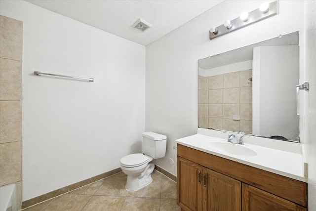 8101 Gallahad St Unit A B, Houston, TX 77078 - bathroom with vanity and tile patterned flooring