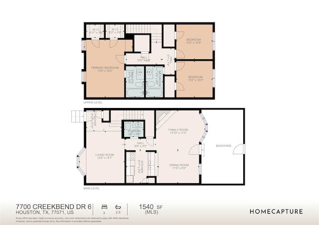 7700 Creekbend Dr Unit 6, Houston, TX 77071 - view of property floor plan