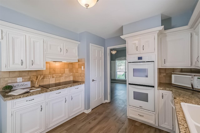 1711 Earl Of Dunmore St, Katy, TX 77449 - kitchen featuring white appliances and white cabinetry