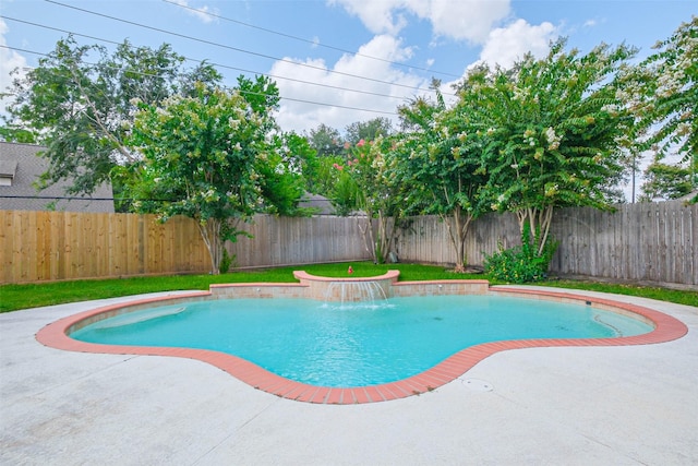 1711 Earl Of Dunmore St, Katy, TX 77449 - view of pool featuring a fenced backyard and a patio