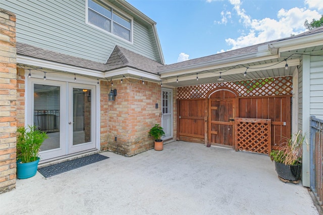 1711 Earl Of Dunmore St, Katy, TX 77449 - view of patio / terrace featuring french doors and a gate