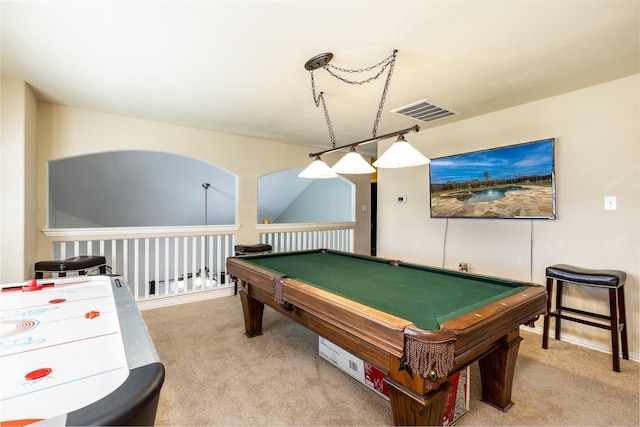 11443 Northam Dr, Tomball, TX 77375 - rec room with carpet and billiards