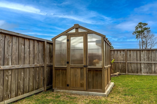 11443 Northam Dr, Tomball, TX 77375 - view of greenhouse featuring a fenced backyard