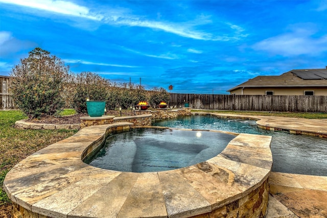 11443 Northam Dr, Tomball, TX 77375 - view of swimming pool with a fenced backyard and a patio area