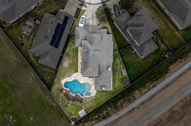 11443 Northam Dr, Tomball, TX 77375 - bird's eye view of a pool area