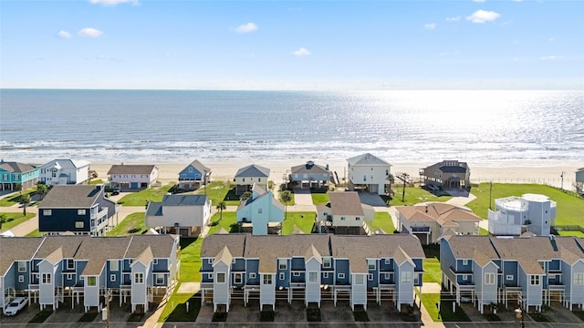 17711 Termini San Luis Pass Rd, Galveston, TX 77554 - aerial perspective of suburban area featuring waterfront with a beach