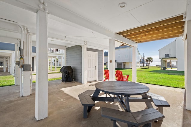 17711 Termini San Luis Pass Rd, Galveston, TX 77554 - view of patio with grilling area