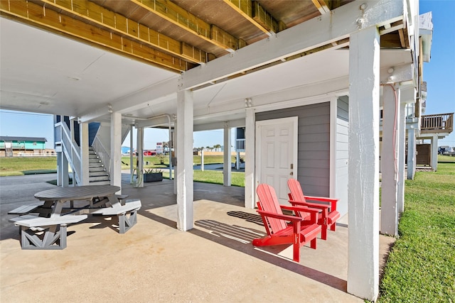 17711 Termini San Luis Pass Rd, Galveston, TX 77554 - view of patio / terrace