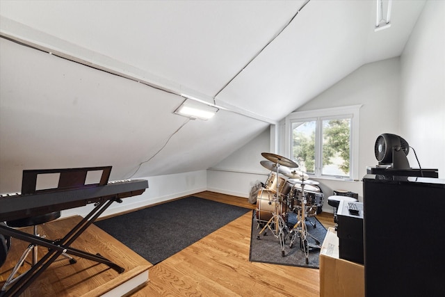 3404 Audubon Pl, Houston, TX 77006 - office space with lofted ceiling and light wood finished floors