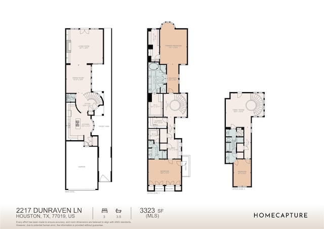 2217 Dunraven Ln, Houston, TX 77019 - view of floor plan / room layout