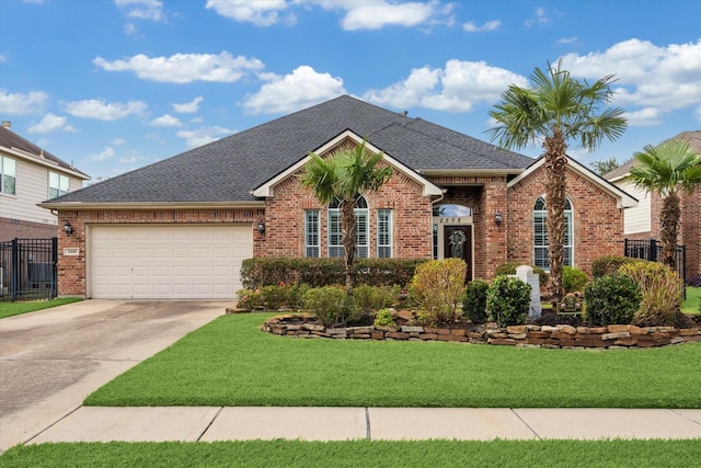 2508 Siskin Trl, League City, TX 77573 - view of front of property with brick siding, roof with shingles, driveway, and a garage