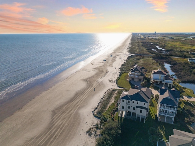 4223 Swashbuckle, Galveston, TX 77554 - aerial view at dusk of view of water and beach