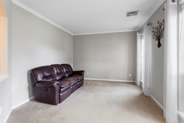 402 Starleaf Ln, Pearland, TX 77584 - living area with carpet and ornamental molding
