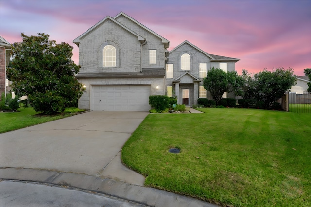402 Starleaf Ln, Pearland, TX 77584 - traditional-style home with a garage, driveway, and brick siding