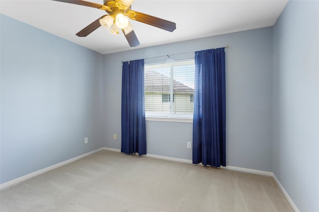 402 Starleaf Ln, Pearland, TX 77584 - spare room featuring light colored carpet and ceiling fan