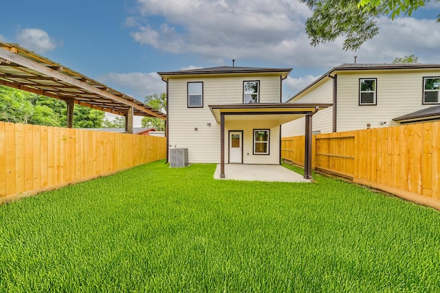 10512 Exeter St, Houston, TX 77093 - back of house with a patio area and a fenced backyard