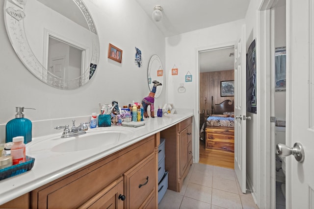 2121 Redwood St, Kemah, TX 77565 - bathroom with vanity, tile patterned flooring, and connected bathroom