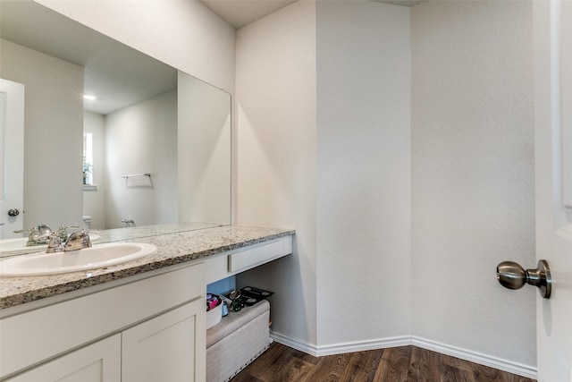 1007 Cozumel Emerald, San Antonio, TX 78253 - half bath with wood finished floors and vanity