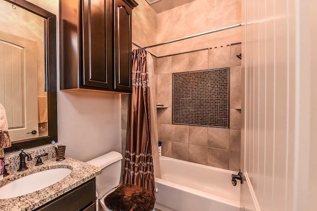 12349 Tramonto Dr, Conroe, TX 77304 - bathroom featuring vanity and shower / tub combo with curtain