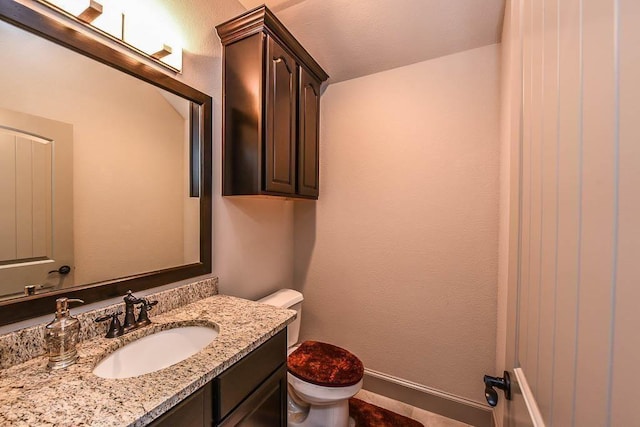 12349 Tramonto Dr, Conroe, TX 77304 - half bathroom featuring toilet and vanity