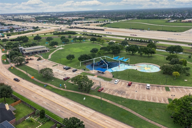 1103 W Brompton Dr, Pearland, TX 77584 - aerial overview of property's location featuring a highway and property boundaries highlighted