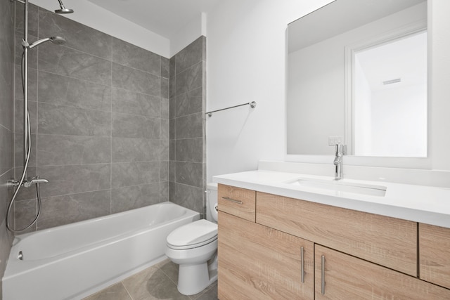 614 Delmar St, Houston, TX 77023 - full bathroom with vanity, shower / washtub combination, and tile patterned flooring