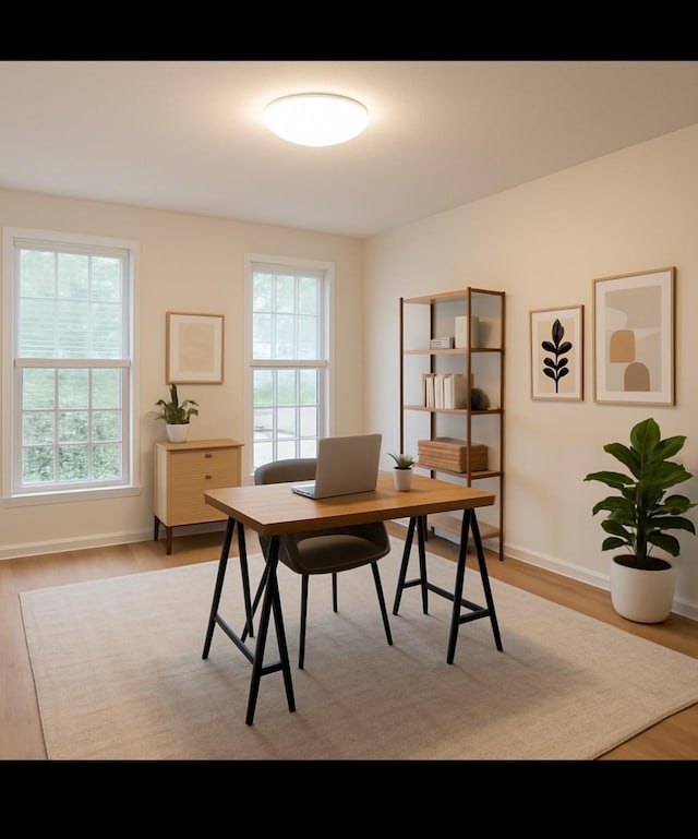 10317 Briar Forest Dr Unit 2/14, Houston, TX 77042 - home office featuring light wood finished floors and plenty of natural light