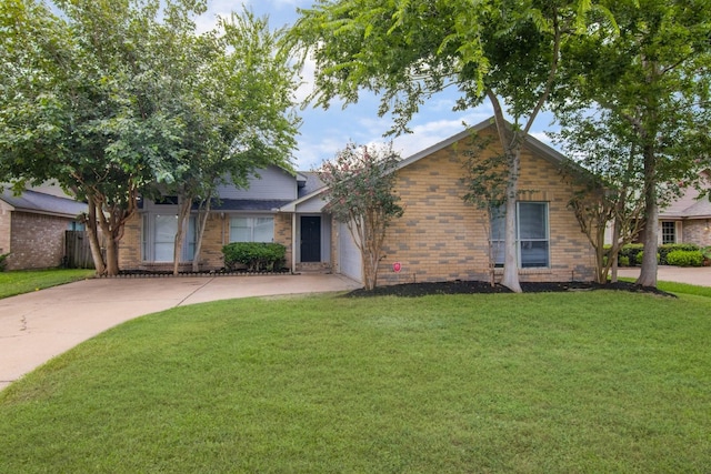 16822 Applecross Ln, Houston, TX 77084 - single story home featuring concrete driveway, a front lawn, and brick siding