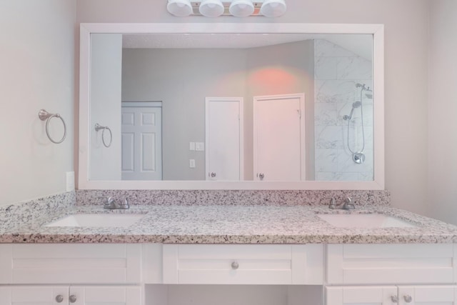 16822 Applecross Ln, Houston, TX 77084 - full bathroom featuring double vanity and a shower