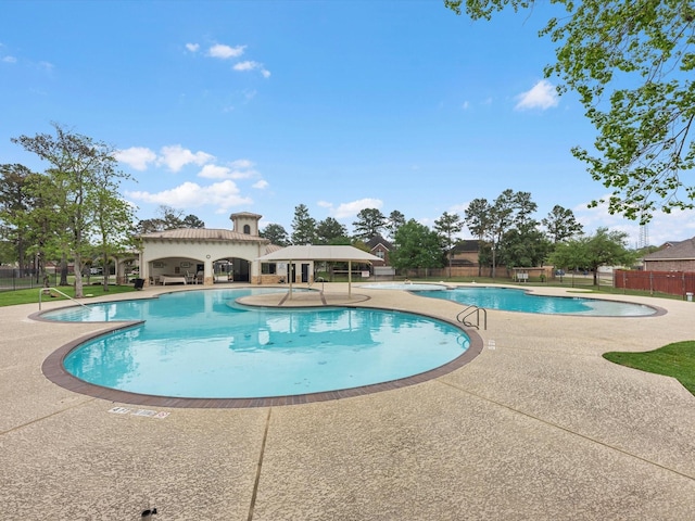 13923 Roanoke Falls Dr, Cypress, TX 77429 - community pool featuring a patio
