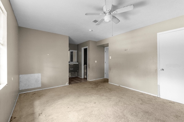 14504 Corpus Christi St Unit 4, Houston, TX 77015 - empty room with carpet floors and a ceiling fan