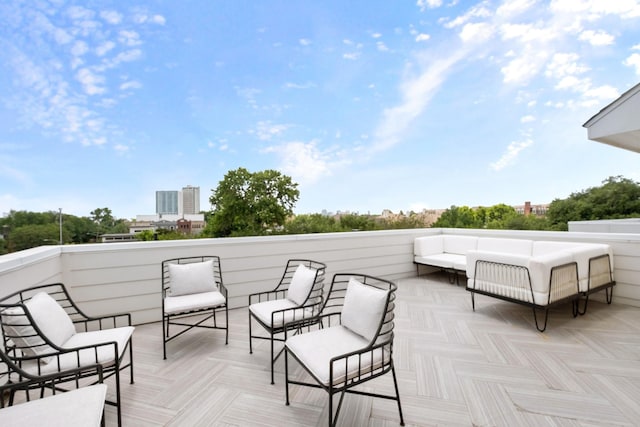 1405 Indiana St Unit B, Houston, TX 77006 - view of patio with an outdoor hangout area
