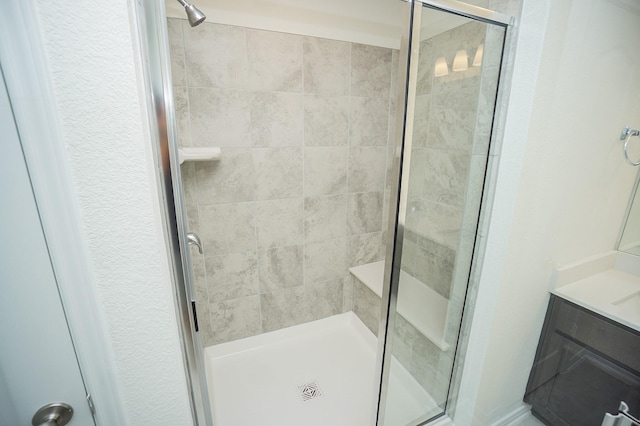 4615 Sabine Creek Way, Katy, TX 77449 - full bathroom with a stall shower and vanity