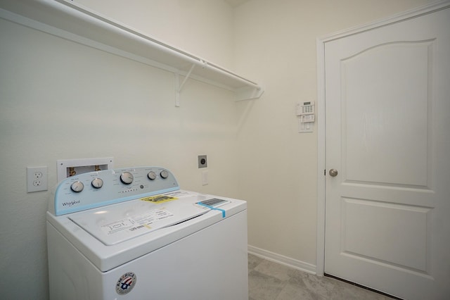 4615 Sabine Creek Way, Katy, TX 77449 - washroom featuring washer / clothes dryer and baseboards