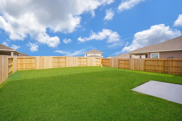 4615 Sabine Creek Way, Katy, TX 77449 - fenced backyard featuring a patio area