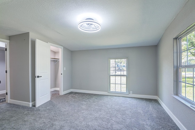 1111 Robinson St, Alvin, TX 77511 - unfurnished bedroom with multiple windows, a textured ceiling, and carpet
