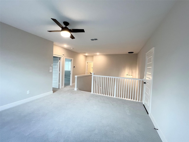 18518 Parkland Xing, Cypress, TX 77433 - spare room featuring light colored carpet and ceiling fan