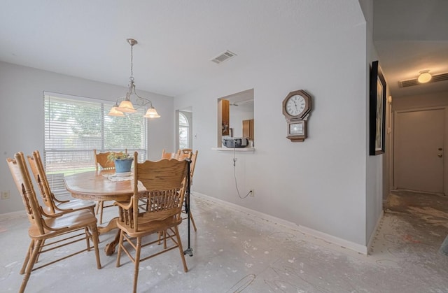 14334 Cypress Valley Dr, Cypress, TX 77429 - dining room with baseboards and concrete floors