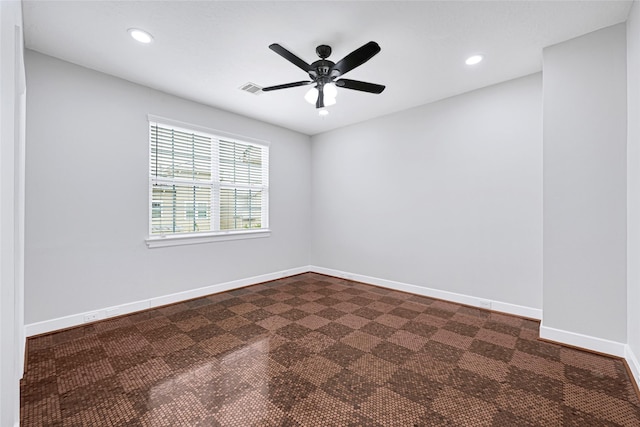 194 W Breezy Way, The Woodlands, TX 77380 - unfurnished room featuring recessed lighting and ceiling fan