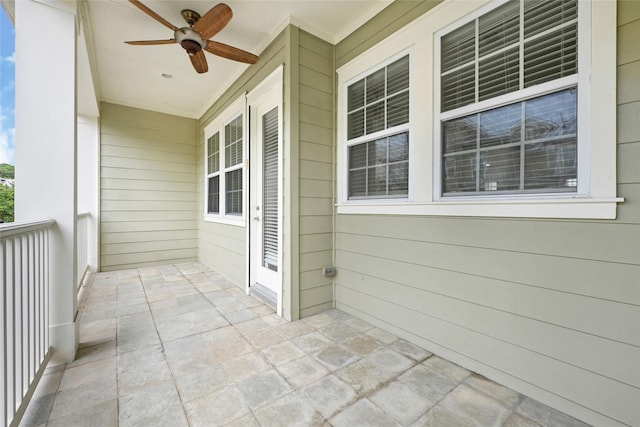 194 W Breezy Way, The Woodlands, TX 77380 - balcony with ceiling fan
