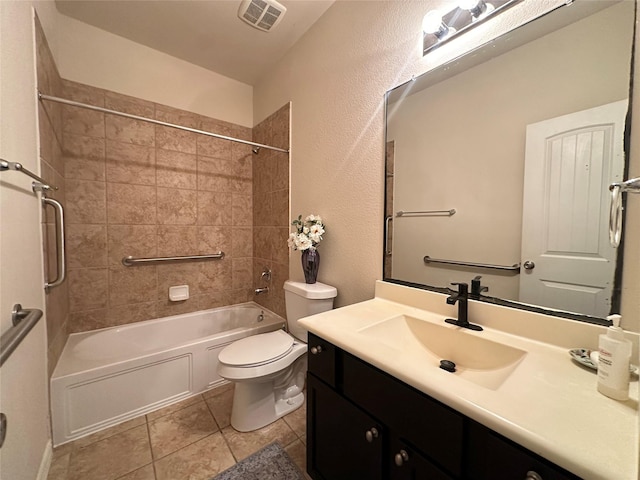 6818 Pear Point Ln, Richmond, TX 77469 - full bath with vanity,  shower combination, and tile patterned flooring